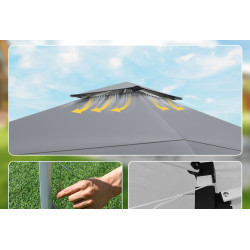 Pavilion de gradina Costway NP12381GR (Grey) Thumb