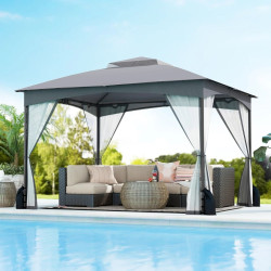 Pavilion de gradina Costway NP12544GR (Gray) Thumb