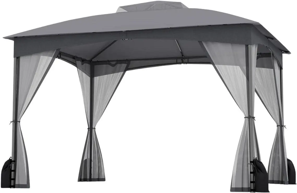 Pavilion de gradina Costway NP12544GR (Gray)
