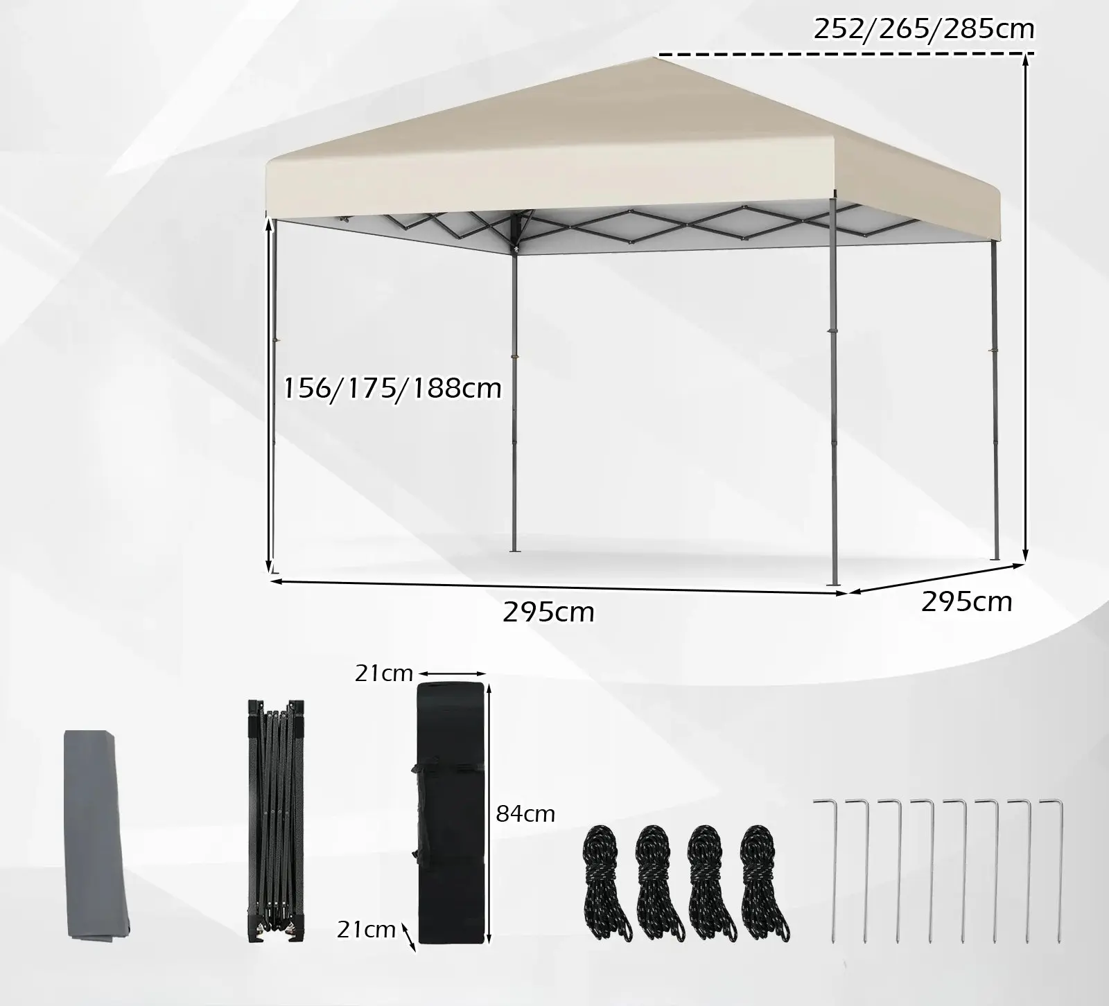 Садовый павильон Costway NP12553MS (Beige) - 2