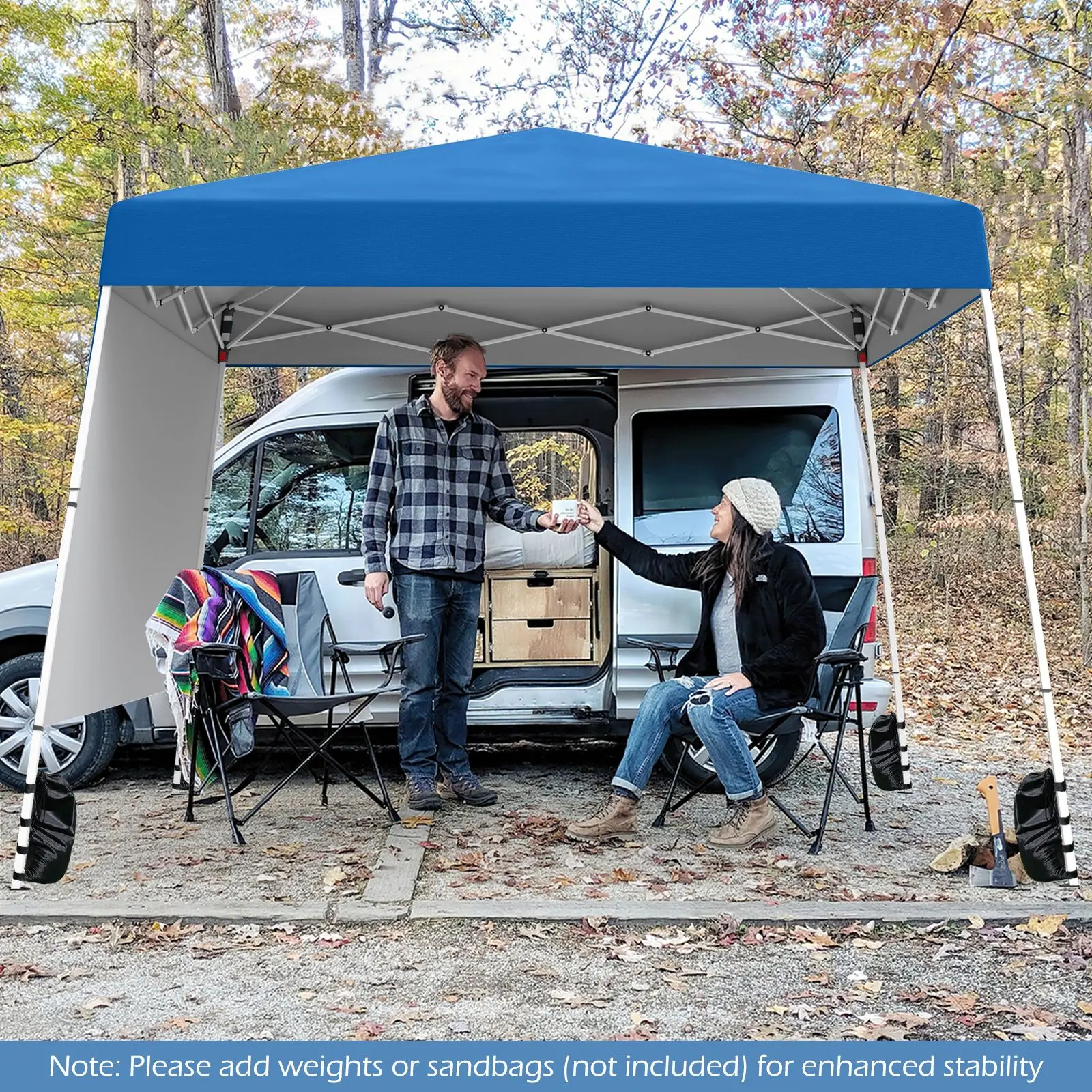 Садовый павильон Costway NP12556BL (Blue) - 4