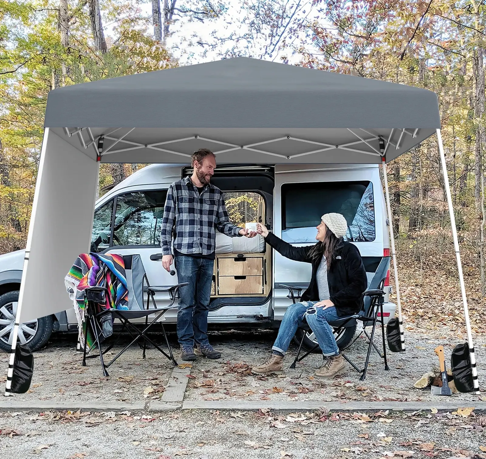 Садовый павильон Costway NP12556GR (Grey) - 3