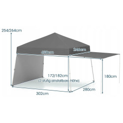 Садовый павильон Costway NP12558GR (Grey) Thumb