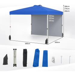Pavilion de gradina Costway NP12559BL (Blue) Thumb