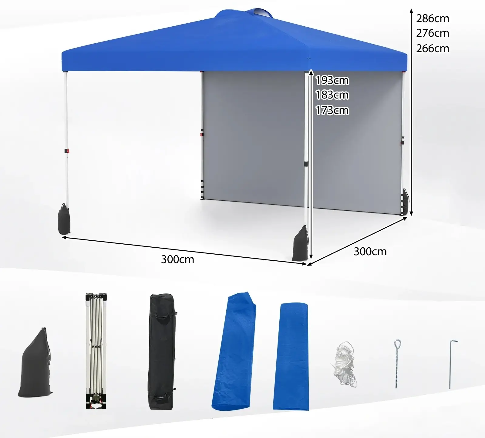 Pavilion de gradina Costway NP12559BL (Blue) - 3