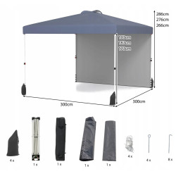 Pavilion de gradina Costway NP12559GR (Grey) Thumb