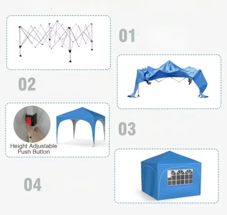 Садовый павильон Costway NP12561BL (Blue) - 2