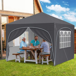 Садовый павильон Costway NP12561GR 3x3 (Grey) Thumb