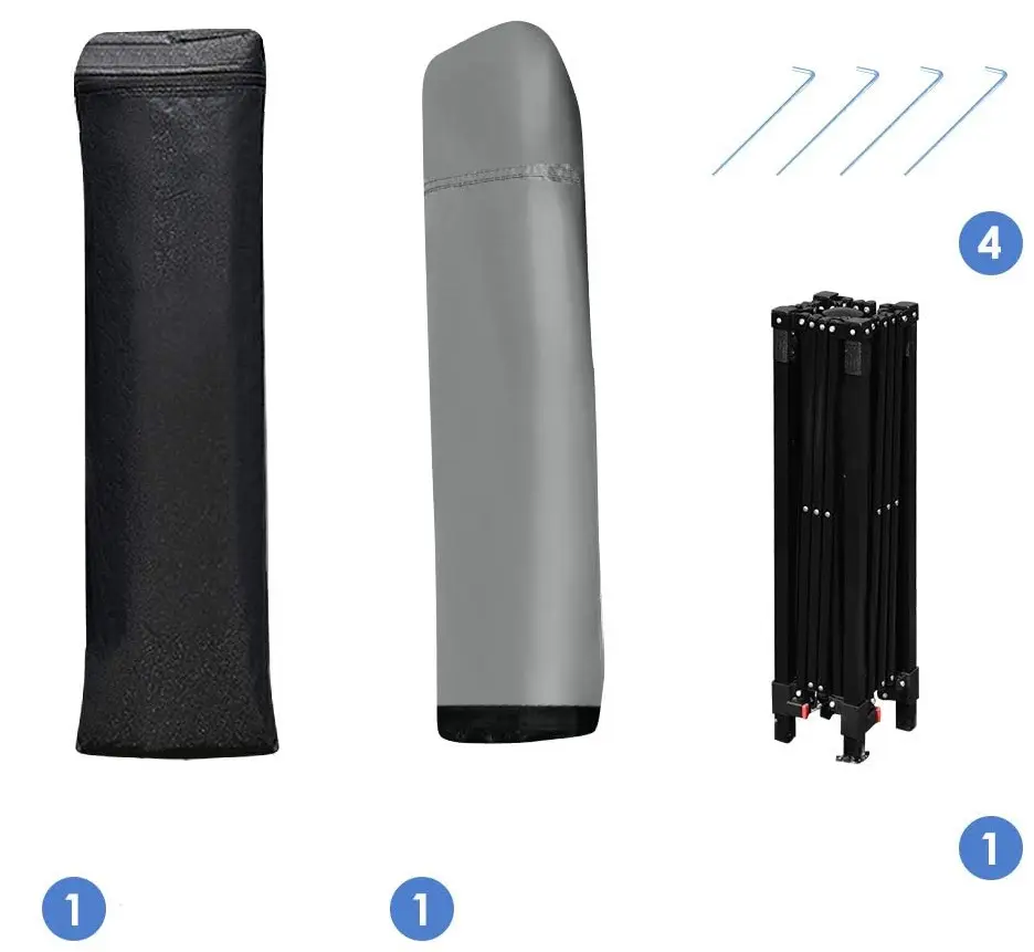 Pavilion de gradina Costway OP70298GR (Grey) - 3