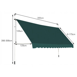 Copertina de perete Costway NP11536LS (Green) Thumb