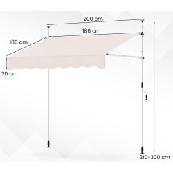 Маркиза Costway NP12432WH (White) Thumb