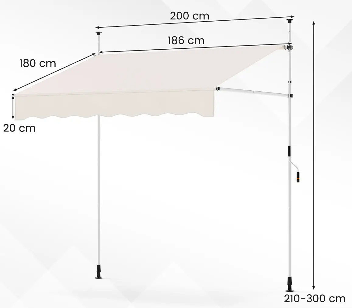 Маркиза Costway NP12432WH (White) - 2
