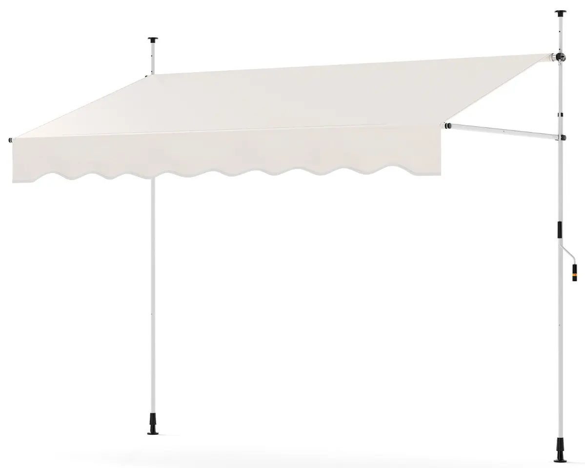 Тент пристенный Costway NP12433WH (White)