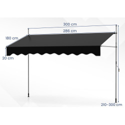 Copertina de perete Costway NP12434BK (Black) Thumb