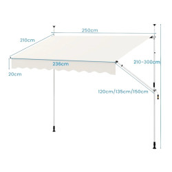 Copertina Costway NP12437WH (White) Thumb