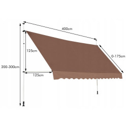 Copertina de perete Costway OP70315CF (Brown) Thumb