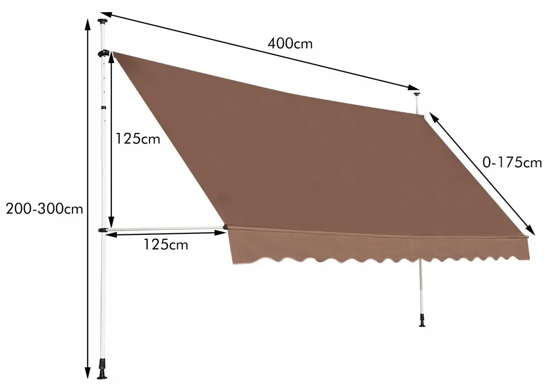 Copertina de perete Costway OP70315CF (Brown) - 3