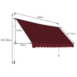 Copertina de perete Costway OP70315WN (Red) Thumb