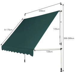 Маркиза Costway OP70317LS (Green) Thumb