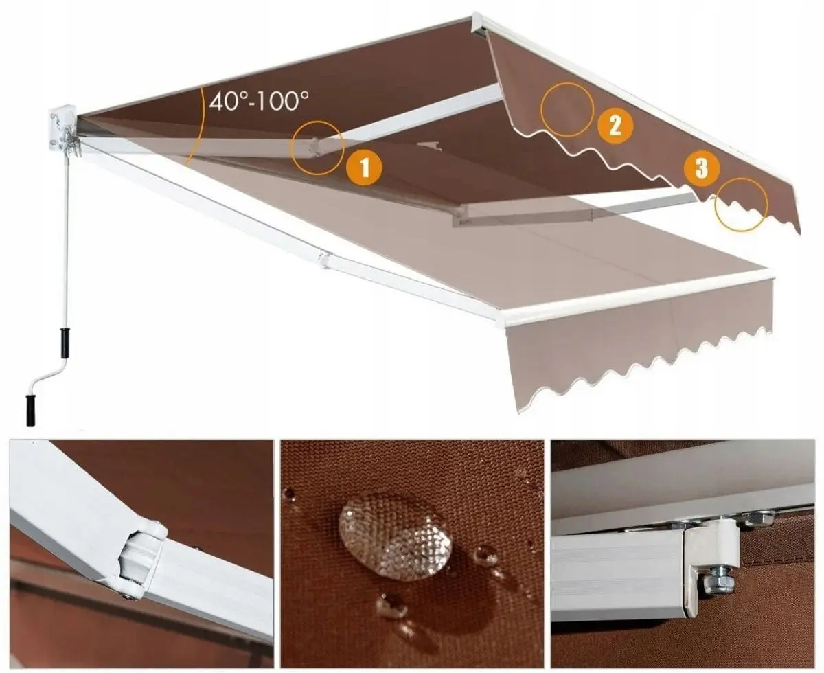 Copertina de perete Costway OP70367CF (Brown) - 2