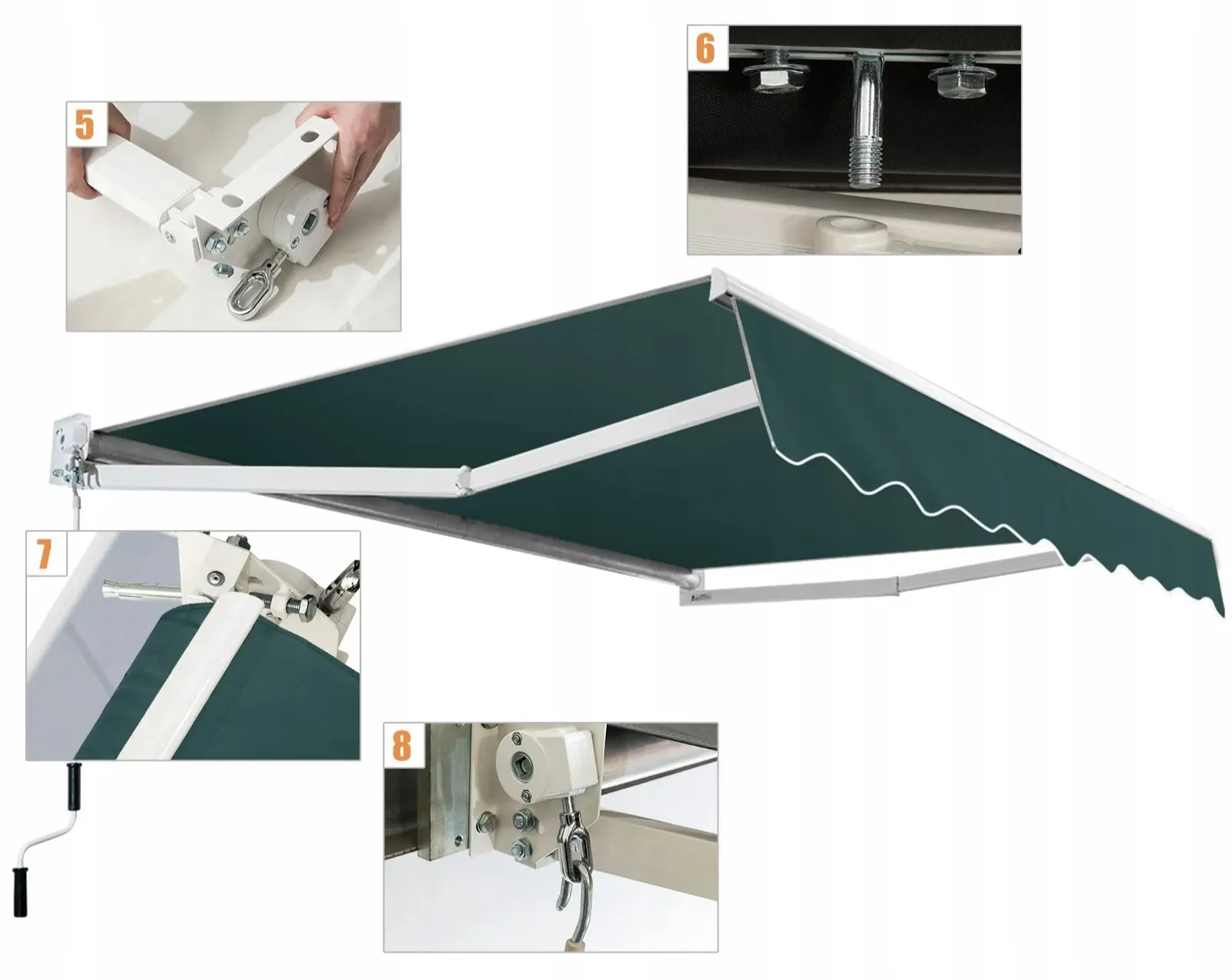 Copertina de perete Costway OP70367LS (Green) - 2