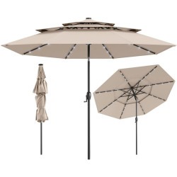 Umbrela de soare Costway NP11543MS (Beige) Thumb