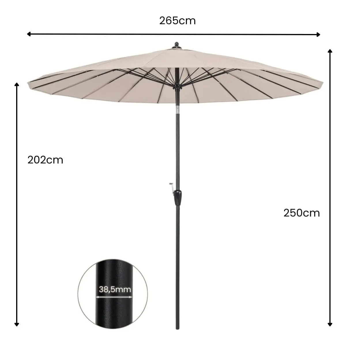 Umbrela de soare Costway NP11544MS (Beige)