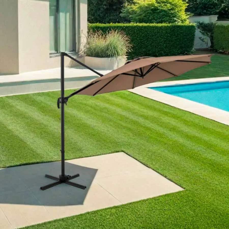 Umbrela de soare Costway NP11552CF (Brown) - 3