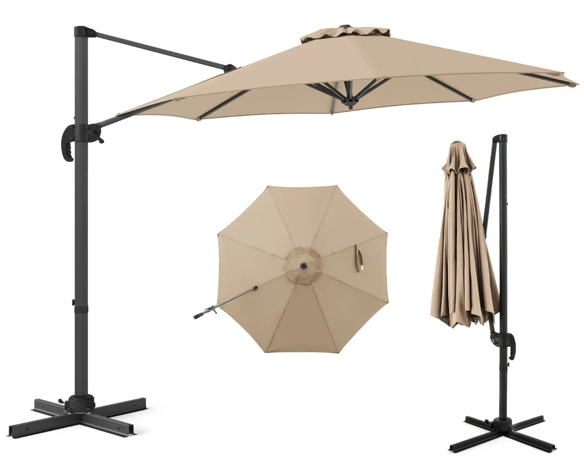 Umbrela de soare Costway NP11552MS (Beige) - 3