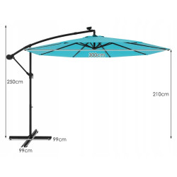 Umbrela de soare Costway NP11556TU (Blue) Thumb