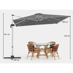 Зонт от солнца Costway NP11584GR (Grey) Thumb