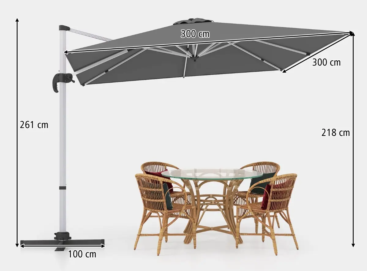 Зонт от солнца Costway NP11584GR (Grey)