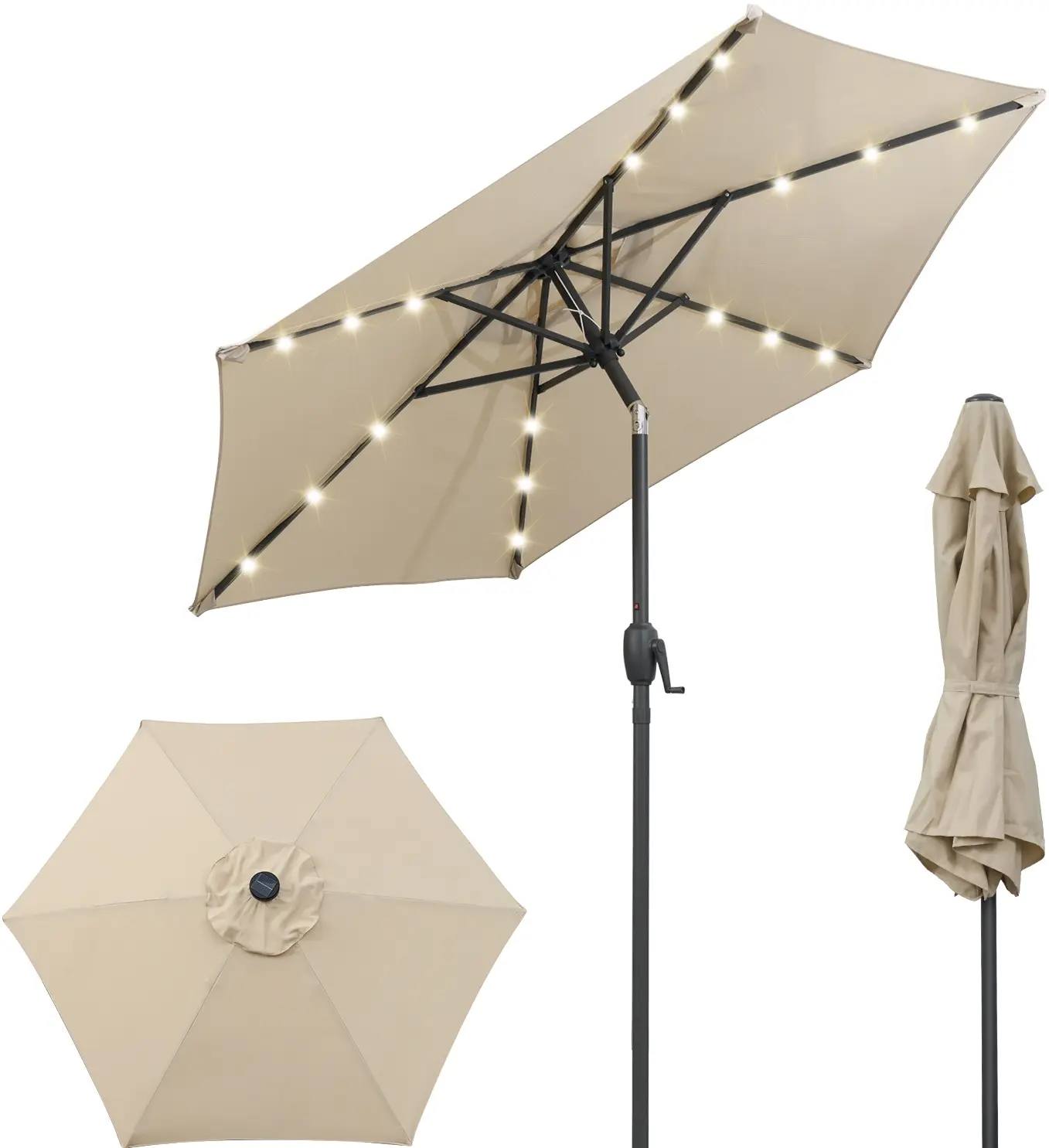 Umbrela de soare Costway NP12190BE (Beige) - 2