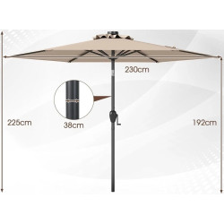 Umbrela de soare Costway NP12190BE (Beige) Thumb