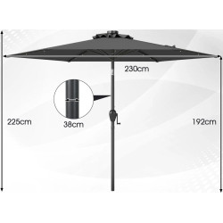 Umbrela de soare Costway NP12190GR (Grey) Thumb