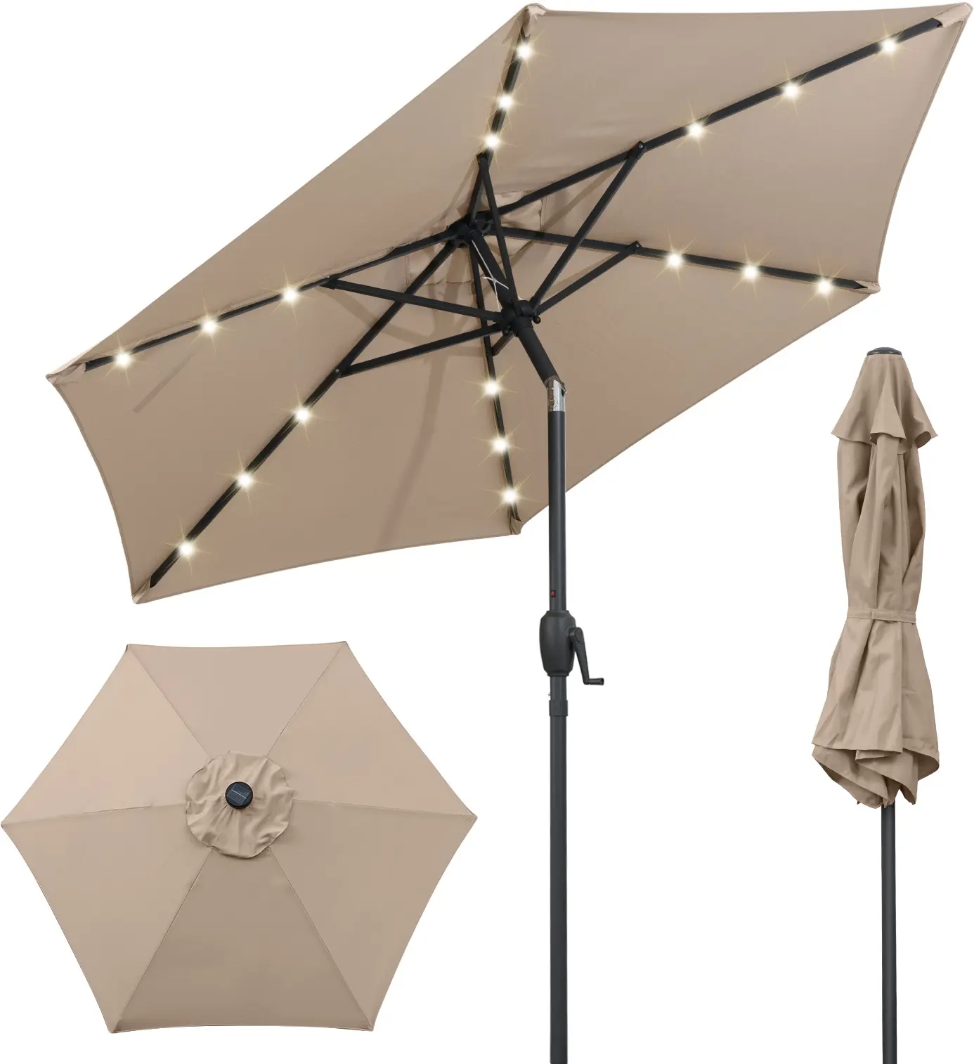 Umbrela de soare Costway NP12190TN (Brown) - 2