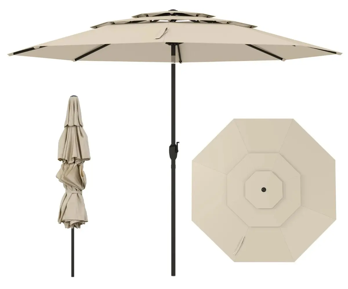 Umbrela de soare Costway NP12191MS (Beige) - 2