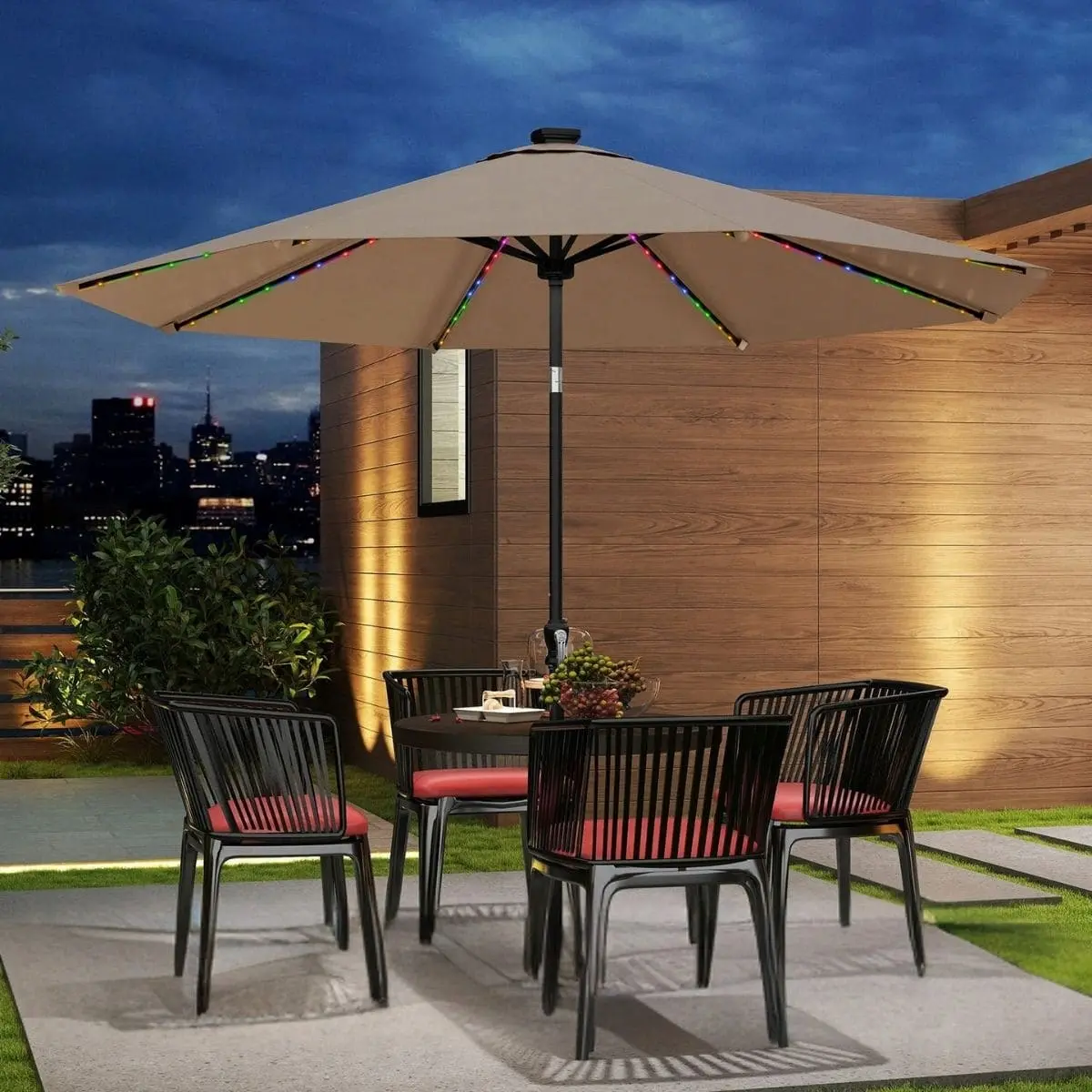 Umbrela de soare Costway NP12388CF (Brown) - 3