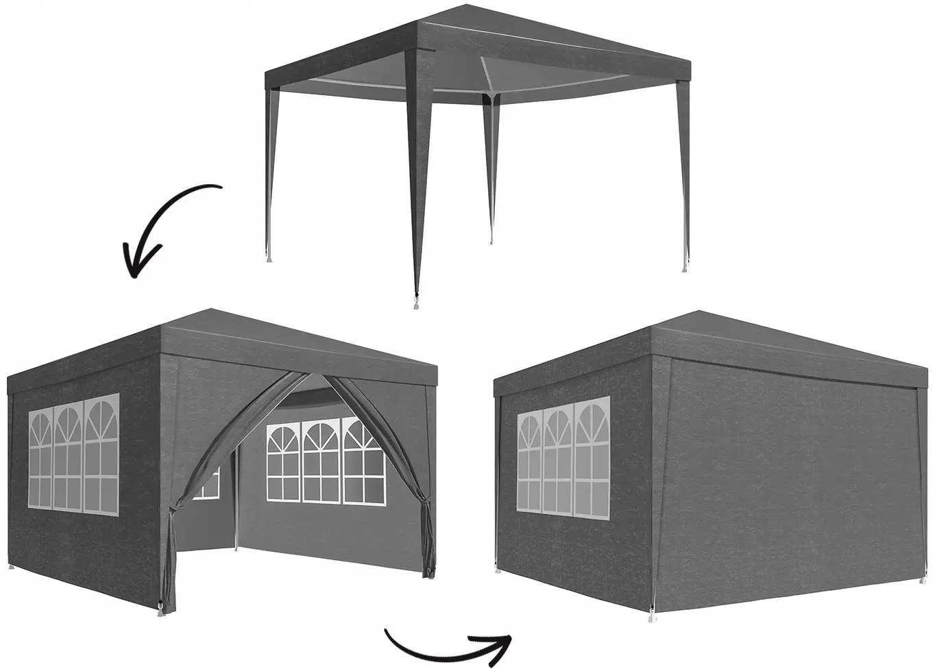 Pavilion de gradina Gotel PA10 (Grey) - 5