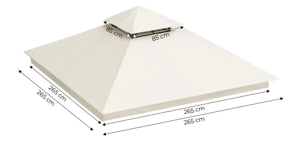 Крыша для для садового павильона MultiGarden 1701-C3X3 (Beige) - 5