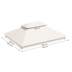 Крыша для для садового павильона MultiGarden 1701-C3X4 (Beige) Thumb