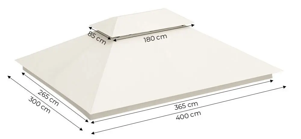 Крыша для для садового павильона MultiGarden 1701-C3X4 (Beige) - 3