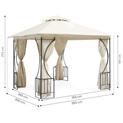 Pavilion de gradina Multi Garden 1701M 3X3 M+S (Beige) Thumb