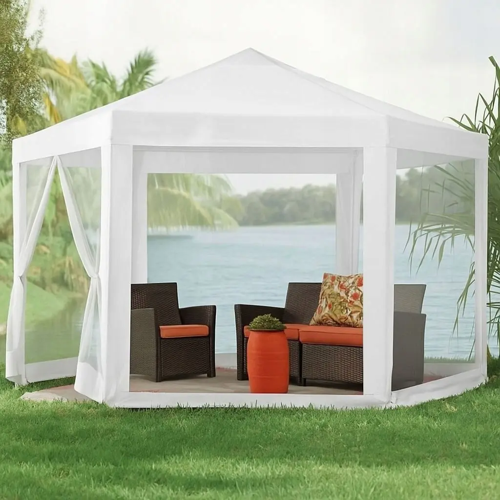 Pavilion de gradina Multi Garden PAW-2X2X2-N-W (White)
