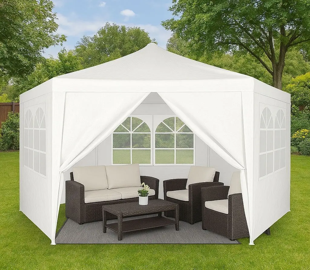 Садовый павильон Multi Garden PAW-2X2X2-W-W (White) - 6