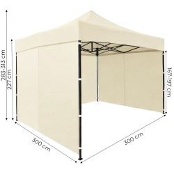 Pavilion de gradina MultiGarden PAW-FGA-3X3-3 3x3 (Beige) Thumb