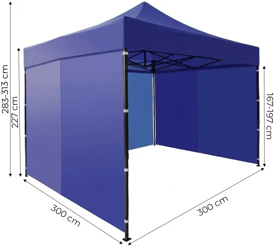 Pavilion de gradina MultiGarden PAW-FGA-3X3-8 3x3 (Blue) - 6