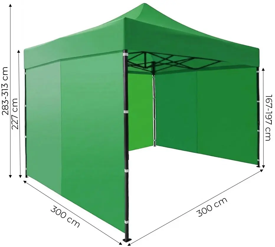 Pavilion de gradina MultiGarden PAW-FGA-3X3-9 3x3 (Green) - 6