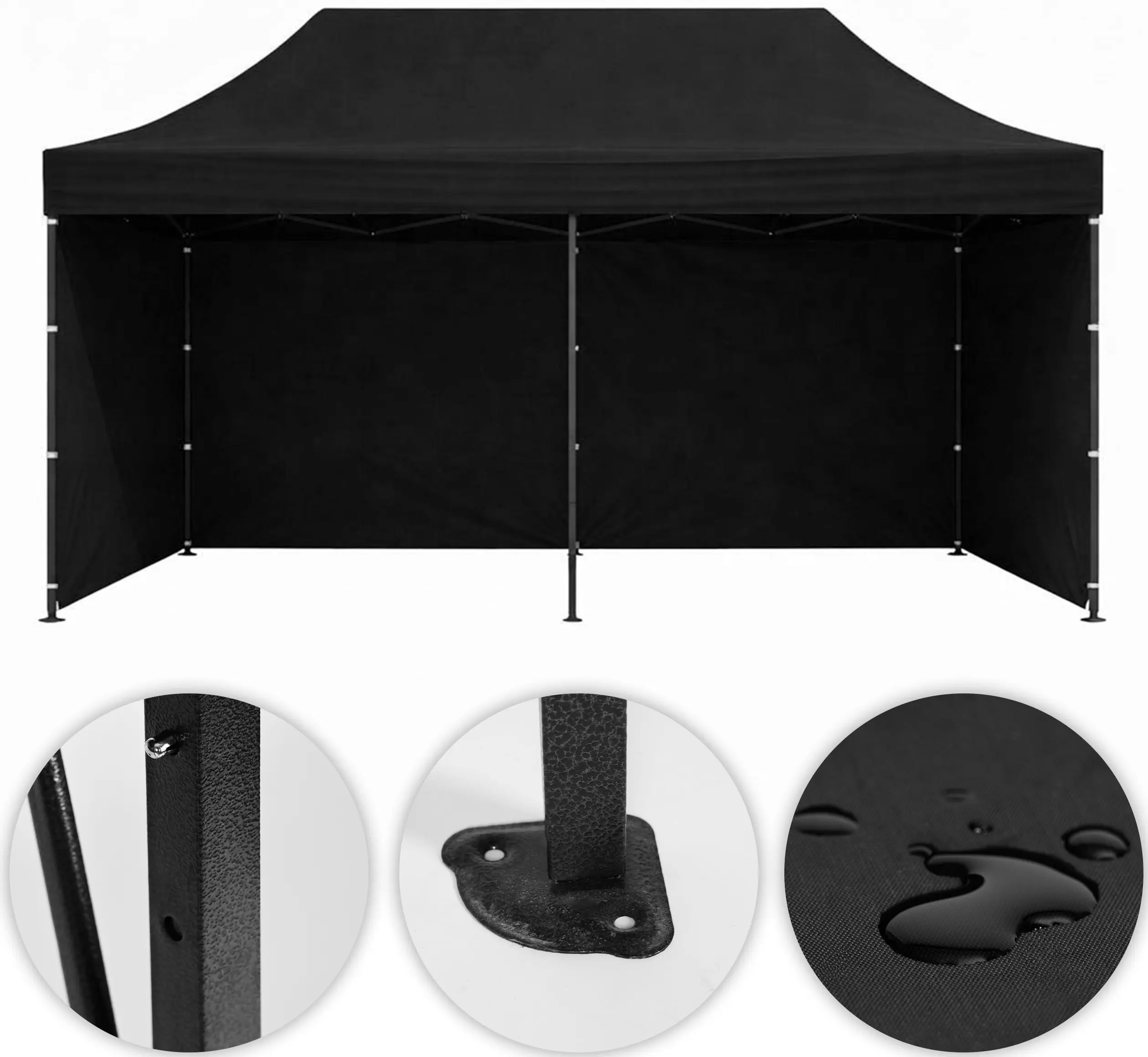 Pavilion de gradina MultiGarden PAW-FGC-3X6-1 3x6 (Black) - 2