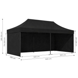 Pavilion de gradina MultiGarden PAW-FGC-3X6-1 3x6 (Black) Thumb
